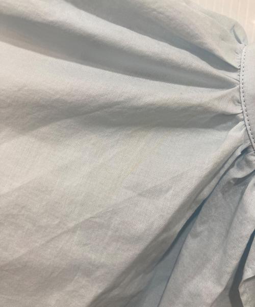 CASA FLINE（カーサフライン）CASA FLINE (カーサフライン) ビッグカラーノースリーブドレス ブルー サイズ:Freeの古着・服飾アイテム