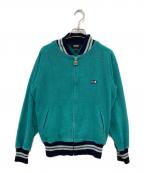 YAMAHAヤマハ）の古着「パイル地トラックジャケット」｜グリーン