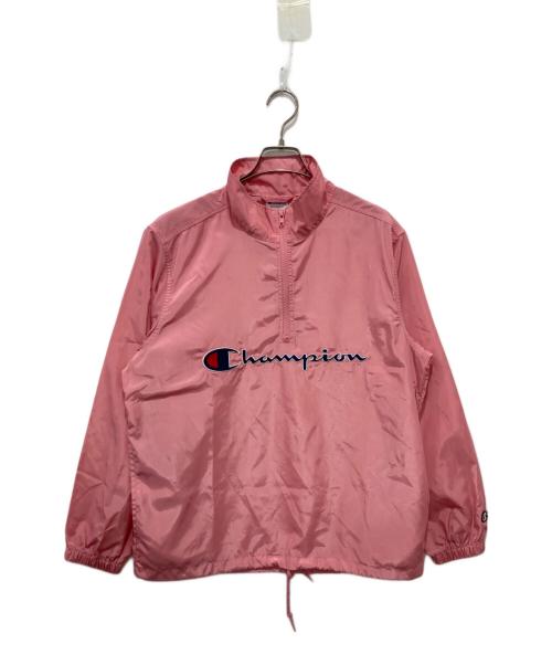 Champion（チャンピオン）Champion (チャンピオン) SUPREME (シュプリーム) Half Zip Pullover ピンク サイズ:Sの古着・服飾アイテム