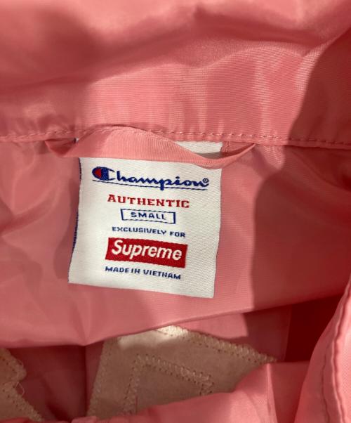 Champion（チャンピオン）Champion (チャンピオン) SUPREME (シュプリーム) Half Zip Pullover ピンク サイズ:Sの古着・服飾アイテム