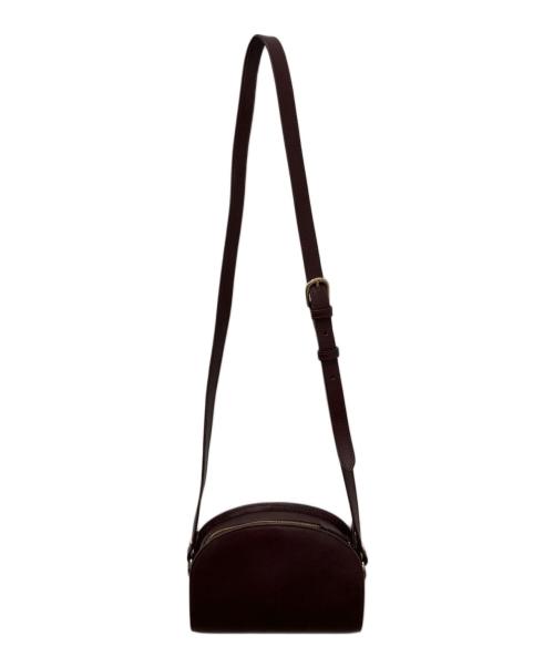 A.P.C.（アーペーセー）A.P.C. (アーペーセー) ハーフムーンショルダーバッグ ワインレッドの古着・服飾アイテム