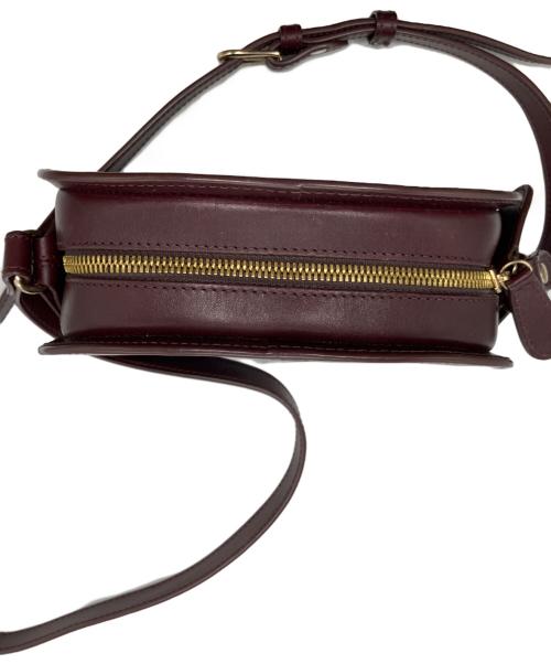 A.P.C.（アーペーセー）A.P.C. (アーペーセー) ハーフムーンショルダーバッグ ワインレッドの古着・服飾アイテム