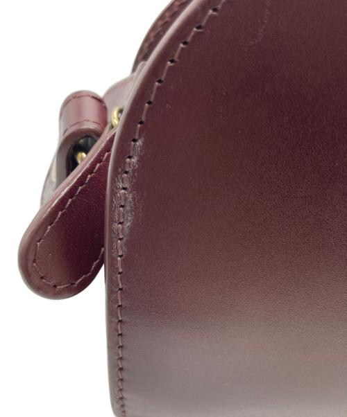 A.P.C.（アーペーセー）A.P.C. (アーペーセー) ハーフムーンショルダーバッグ ワインレッドの古着・服飾アイテム