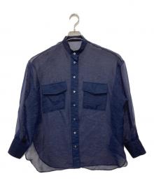 Spick and Span（スピック＆スパン）の古着「シアーシャツ」｜ネイビー