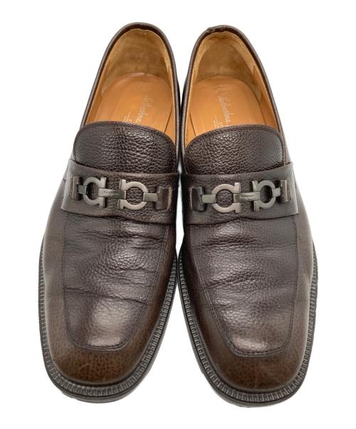 Salvatore Ferragamo（サルヴァトーレ フェラガモ）Salvatore Ferragamo (サルヴァトーレ フェラガモ) ローファー ブラウン サイズ:8 1/2の古着・服飾アイテム