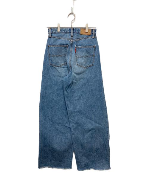 UNGRID（アングリッド）UNGRID (アングリッド) デザインタックカーブデニム インディゴ サイズ:24の古着・服飾アイテム