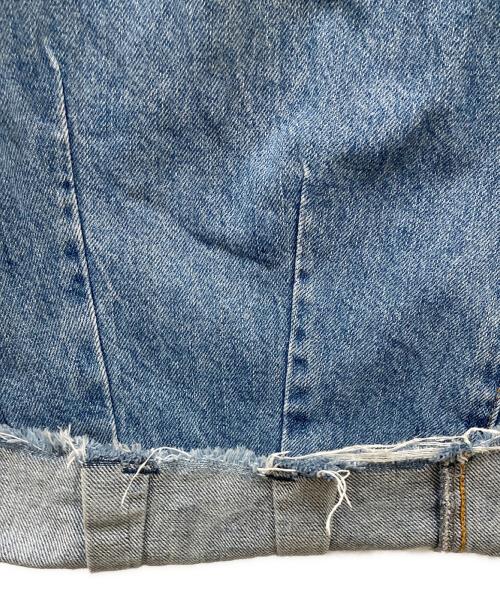 UNGRID（アングリッド）UNGRID (アングリッド) デザインタックカーブデニム インディゴ サイズ:24の古着・服飾アイテム