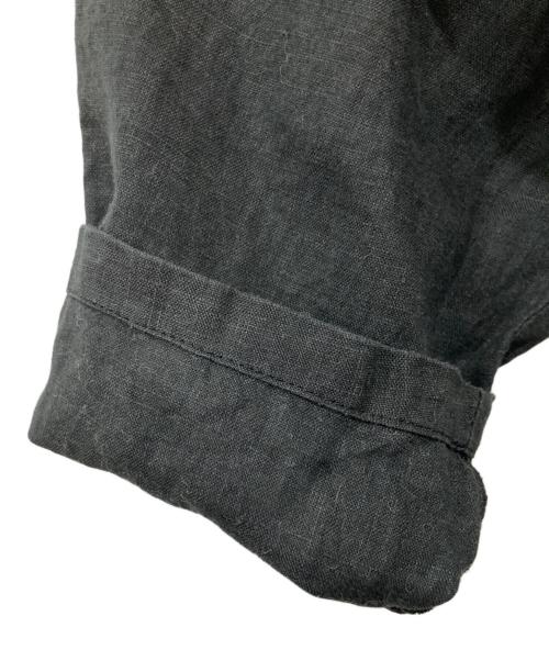 mizuiro-ind（ミズイロインド）mizuiro-ind (ミズイロインド) リネンジャケット ブラック サイズ:FREEの古着・服飾アイテム