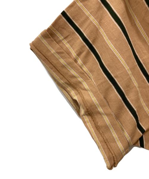 KAPTAIN SUNSHINE（キャプテンサンシャイン）KAPTAIN SUNSHINE (キャプテンサンシャイン) Hard Twisted Border Jersey S S Tee ベージュ サイズ:38の古着・服飾アイテム