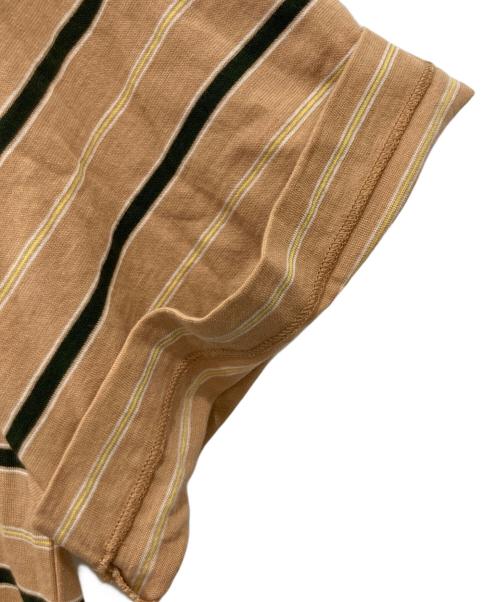 KAPTAIN SUNSHINE（キャプテンサンシャイン）KAPTAIN SUNSHINE (キャプテンサンシャイン) Hard Twisted Border Jersey S S Tee ベージュ サイズ:38の古着・服飾アイテム