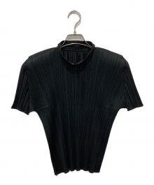 PLEATS PLEASE（プリーツプリーズ）の古着「プリーツカットソー」｜ブラック