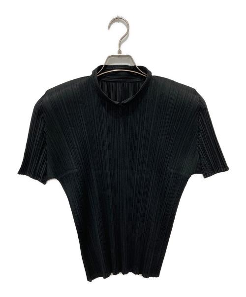PLEATS PLEASE（プリーツプリーズ）PLEATS PLEASE (プリーツプリーズ) プリーツカットソー ブラック サイズ:3の古着・服飾アイテム