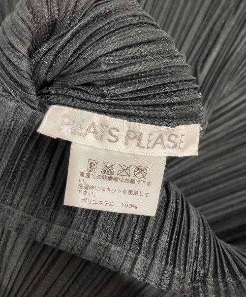 PLEATS PLEASE（プリーツプリーズ）PLEATS PLEASE (プリーツプリーズ) プリーツカットソー ブラック サイズ:3の古着・服飾アイテム