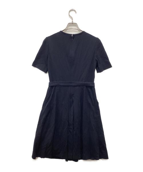 BURBERRY LONDON（バーバリーロンドン）BURBERRY LONDON (バーバリーロンドン) 半袖ワンピース/プリーツトレンチワンピース ネイビー サイズ:38の古着・服飾アイテム