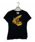 Vivienne Westwood ANGLOMANIA（ヴィヴィアンウエストウッドアングロマニア）の古着「刺繍カットソー」｜ブラック