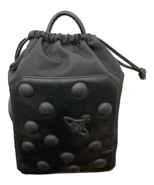 Vivienne Westwood ANGLOMANIA（ヴィヴィアンウエストウッドアングロマニア）Vivienne Westwood ANGLOMANIA (ヴィヴィアンウエストウッドアングロマニア) ナイロン切替リュック ブラックの古着・服飾アイテム