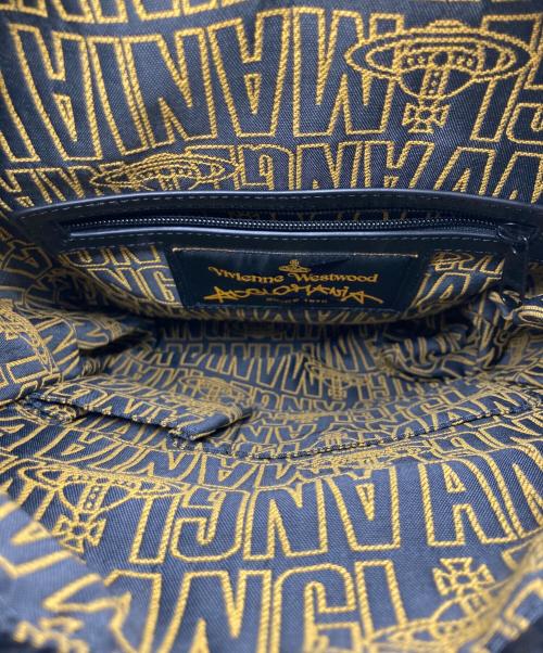 Vivienne Westwood ANGLOMANIA（ヴィヴィアンウエストウッドアングロマニア）Vivienne Westwood ANGLOMANIA (ヴィヴィアンウエストウッドアングロマニア) ナイロン切替リュック ブラックの古着・服飾アイテム