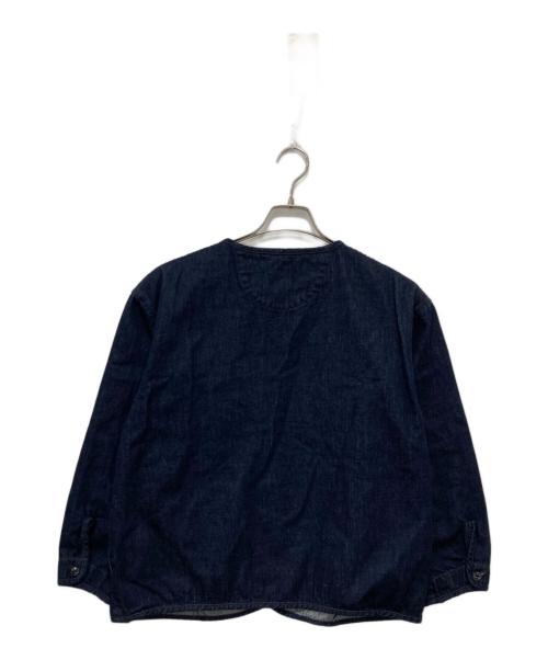 D.M.G（ディーエムジー）D.M.G (ディーエムジー) パイピングショートジャケット インディゴ サイズ:2の古着・服飾アイテム