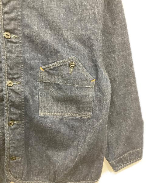 D.M.G（ディーエムジー）D.M.G (ディーエムジー) パイピングショートジャケット インディゴ サイズ:2の古着・服飾アイテム