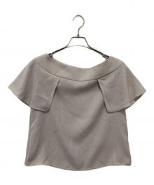 Noble（ノーブル）の古着「洗えるケープスリーブブラウス」｜グレー