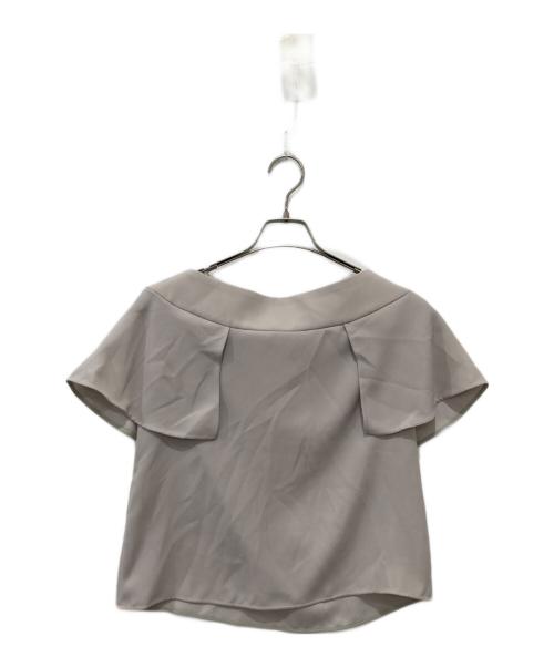 Noble（ノーブル）Noble (ノーブル) 洗えるケープスリーブブラウス グレー サイズ:下記参照の古着・服飾アイテム