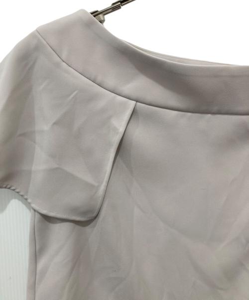 Noble（ノーブル）Noble (ノーブル) 洗えるケープスリーブブラウス グレー サイズ:下記参照の古着・服飾アイテム