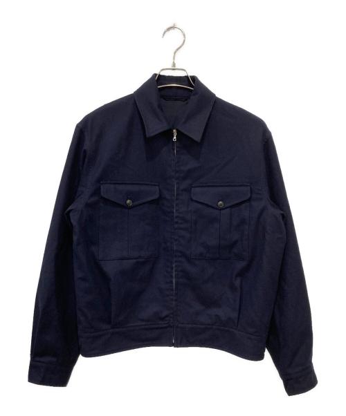 COMOLI（コモリ）COMOLI (コモリ) フラノZIPブルゾン ネイビー サイズ:3の古着・服飾アイテム