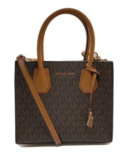 MICHAEL KORS（マイケル・コース）MICHAEL KORS (マイケルコース) ハンドバッグ ブラウンの古着・服飾アイテム