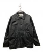 Schottショット）の古着「LAMB LEATHER COVERALL JACKET」｜ブラック