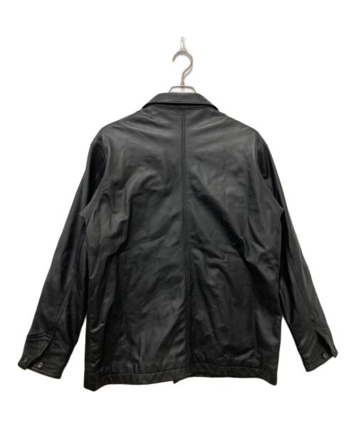 Schott（ショット）Schott (ショット) LAMB LEATHER COVERALL JACKET ブラック サイズ:Lの古着・服飾アイテム