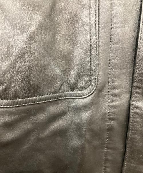 Schott（ショット）Schott (ショット) LAMB LEATHER COVERALL JACKET ブラック サイズ:Lの古着・服飾アイテム