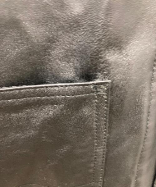 Schott（ショット）Schott (ショット) LAMB LEATHER COVERALL JACKET ブラック サイズ:Lの古着・服飾アイテム