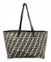 FENDI（フェンディ）の古着「ズッカ柄トートバッグ」｜ホワイト×グレー