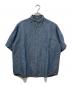 45R（フォーティファイブ・アール）の古着「綿麻瑠璃ダンガリーのオーシャン半袖シャツ」｜インディゴ