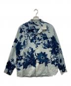 45Rフォーティファイブ・アール）の古着「アネモネバードプリントのレイレイシャツ MEN」｜ブルー