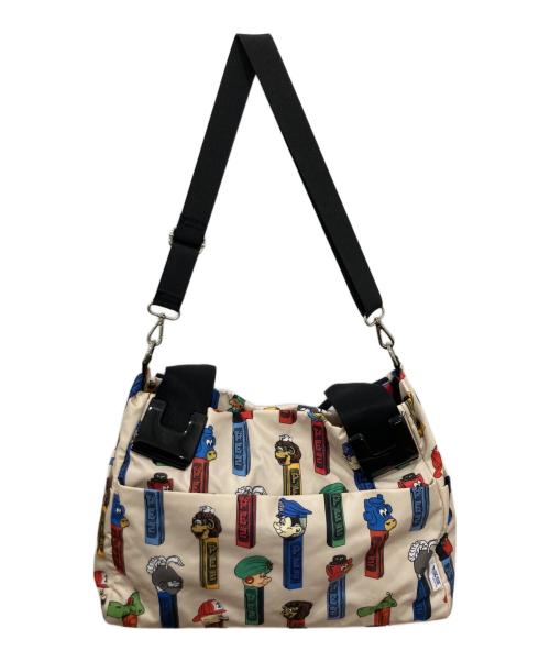 ear PAPILLONNER（イアパピヨネ）ear PAPILLONNER (イアパピヨネ) PEZ (ペッツ) 2WAYバッグ ベージュの古着・服飾アイテム