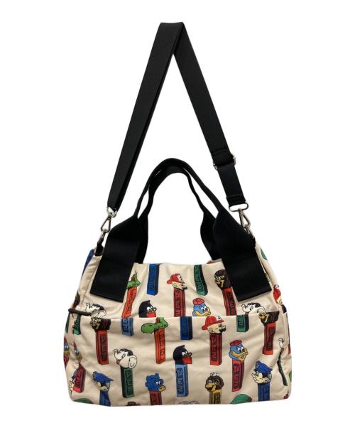 ear PAPILLONNER（イアパピヨネ）ear PAPILLONNER (イアパピヨネ) PEZ (ペッツ) 2WAYバッグ ベージュの古着・服飾アイテム