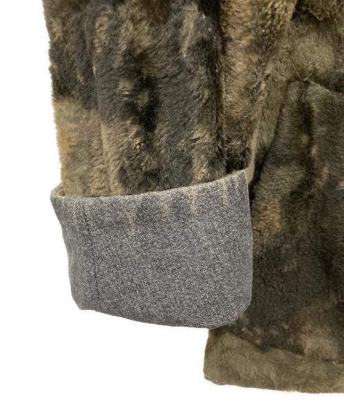 tricot COMME des GARCONS（トリココムデギャルソン）tricot COMME des GARCONS (トリココムデギャルソン) リバーシブルテーラードジャケット グリーン×グレー サイズ:Mの古着・服飾アイテム
