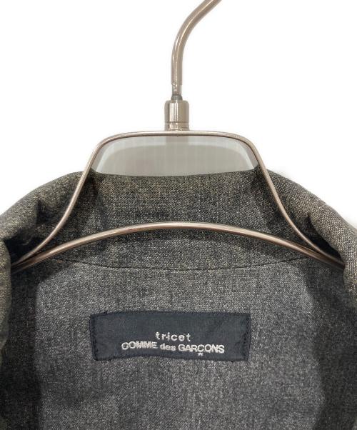 tricot COMME des GARCONS（トリココムデギャルソン）tricot COMME des GARCONS (トリココムデギャルソン) リバーシブルテーラードジャケット グリーン×グレー サイズ:Mの古着・服飾アイテム