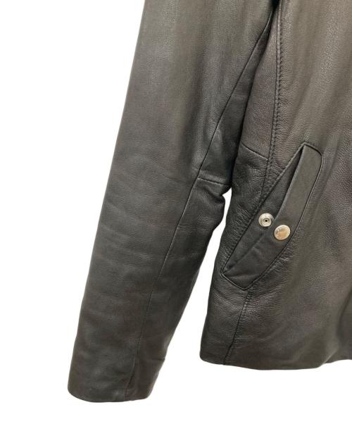 BEAUTY&YOUTH（ビューティーアンドユース）BEAUTY&YOUTH (ビューティーアンドユース) Padded Goatskin Biker Jacket ブラック サイズ:Lの古着・服飾アイテム