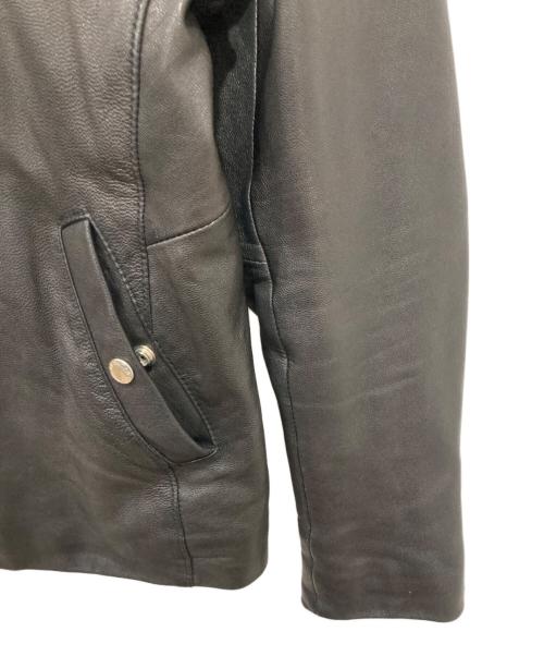 BEAUTY&YOUTH（ビューティーアンドユース）BEAUTY&YOUTH (ビューティーアンドユース) Padded Goatskin Biker Jacket ブラック サイズ:Lの古着・服飾アイテム