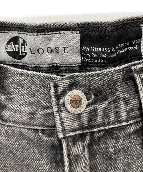 Levi's SILVER TAB（リーバイス シルバータブ）LEVI'S silver tab (リーバイス シルバータブ) ルーズフィット ブラックデニムパンツ グレー サイズ:W31L32の古着・服飾アイテム