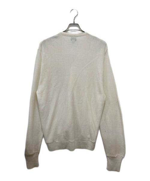 IZOD LACOSTE（アイゾッド ラコステ）IZOD LACOSTE (アイゾッド ラコステ) アクリルカーディガン ホワイト サイズ:Lの古着・服飾アイテム