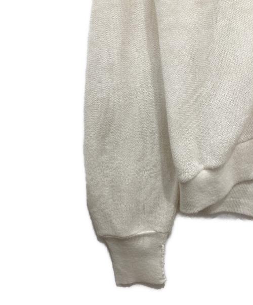 IZOD LACOSTE（アイゾッド ラコステ）IZOD LACOSTE (アイゾッド ラコステ) アクリルカーディガン ホワイト サイズ:Lの古着・服飾アイテム