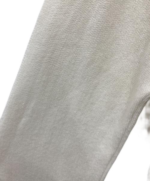 IZOD LACOSTE（アイゾッド ラコステ）IZOD LACOSTE (アイゾッド ラコステ) アクリルカーディガン ホワイト サイズ:Lの古着・服飾アイテム