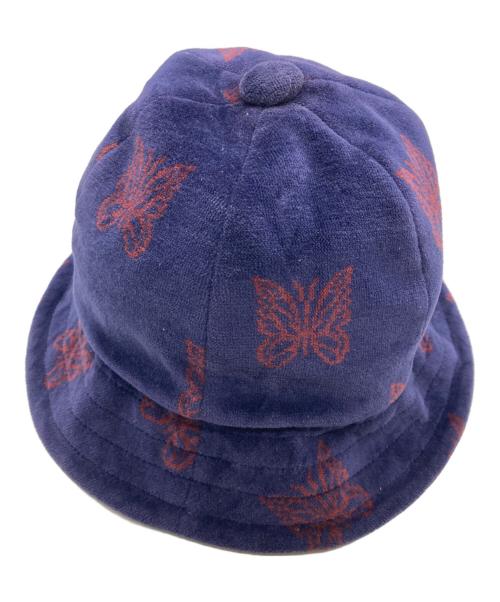 Needles（ニードルズ）Needles (ニードルズ) Bermuda Hat - C/PE Papillon Velour パープル サイズ:Mの古着・服飾アイテム