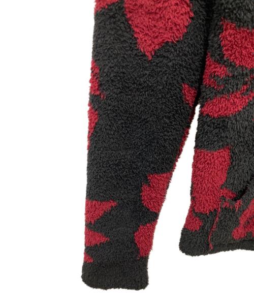 barefoot dreams（ベアフットドリームス）BAREFOOT DREAMS (ベアフットドリームス) Ron Herman (ロンハーマン) アロハ柄パイルジップパーカー ブラック×レッド サイズ:Sの古着・服飾アイテム