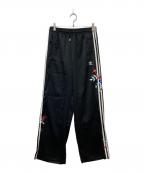 adidasアディダス）の古着「Graphics Floral Firebird Track Pants」｜ブラック