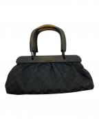 GUCCIグッチ）の古着「GG Canvas Hand Bag」｜ブラック