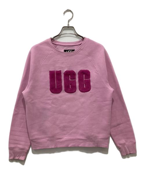 UGG（アグ）UGG (アグ) Madeline Fuzzy Logo Crewneck ピンク サイズ:XSの古着・服飾アイテム